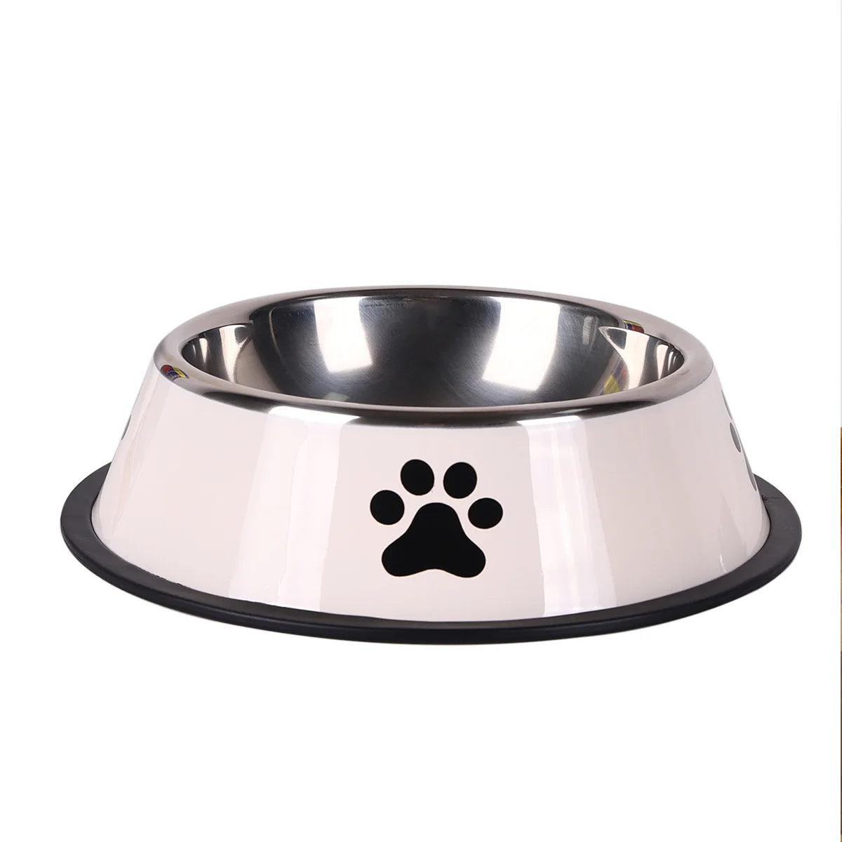 Stainless steel large capacity pet bowl dog food bowl multiple specifications anti-fall food bowl food bowl feeding pet supplies