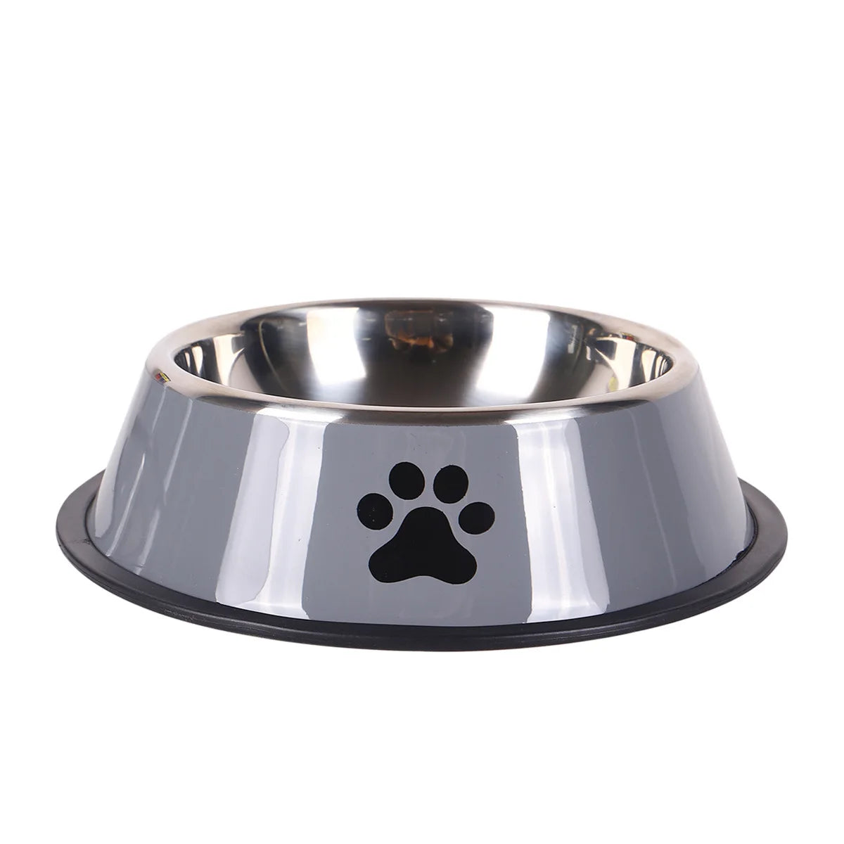 Stainless steel large capacity pet bowl dog food bowl multiple specifications anti-fall food bowl food bowl feeding pet supplies
